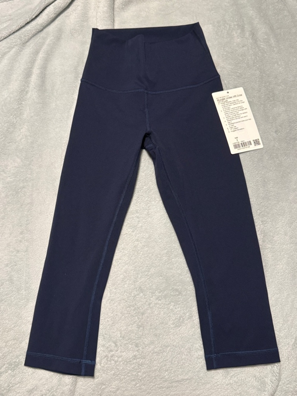 NWT lululemon wunder under hr crop 17" flux